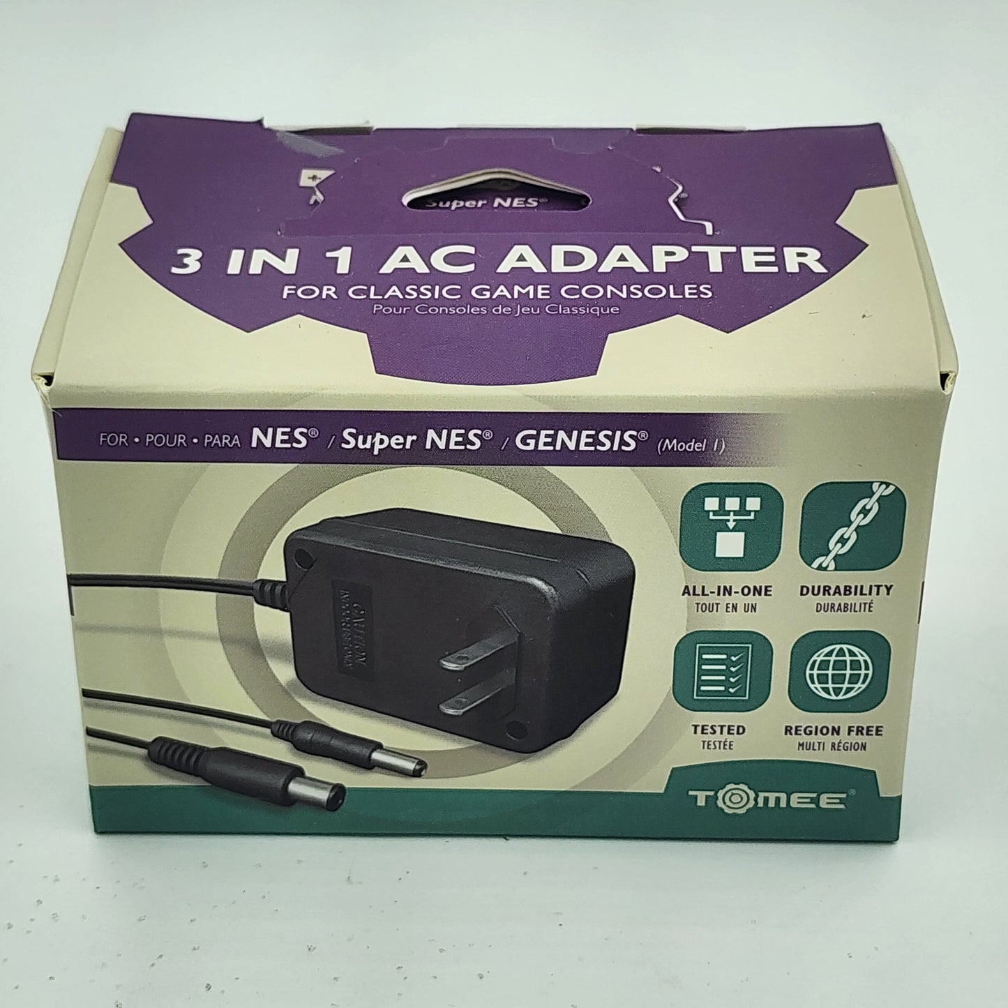 3 In 1 Universal AC Adapter (NES / Super NES / Genesis)