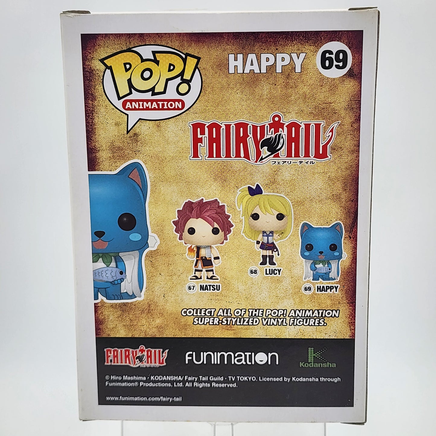 Funko Pop- Fairytail: Happy (Flocked) #69