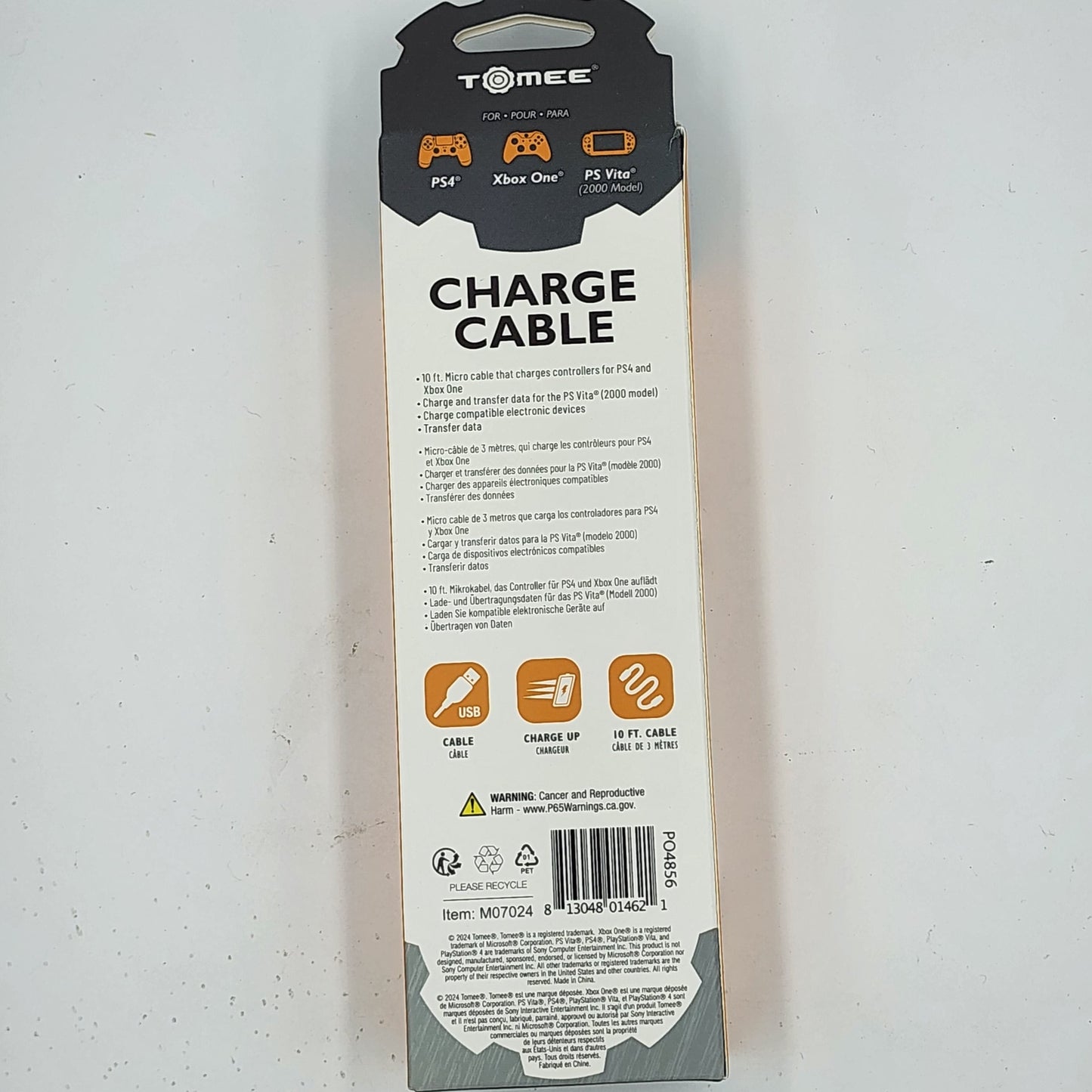 Charge Cable for PS4/Xbox One/PS Vita