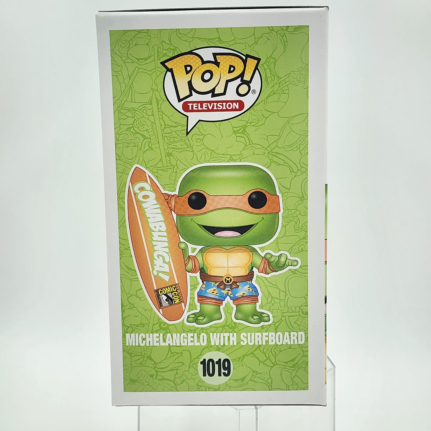 Funko Pop - Teenage Mutant Ninja Turtles: Michelangelo w/ Surfboard #1019 (Summer Conv.)