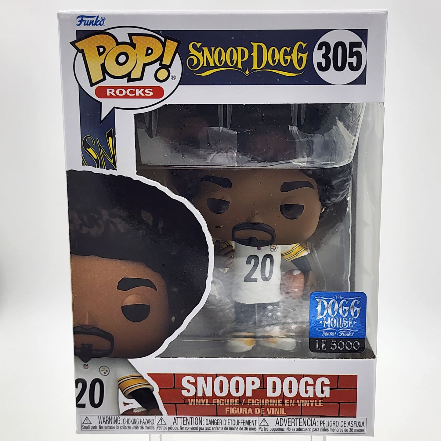 Funko Pop - Rocks: Snoop Dogg (Steelers White Jersey) (3000 pcs) #305