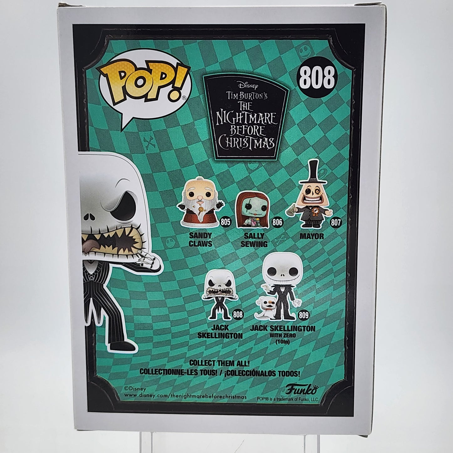 Funko Pop - Nightmare Before Christmas: Jack Skellington (Scary Face) #808