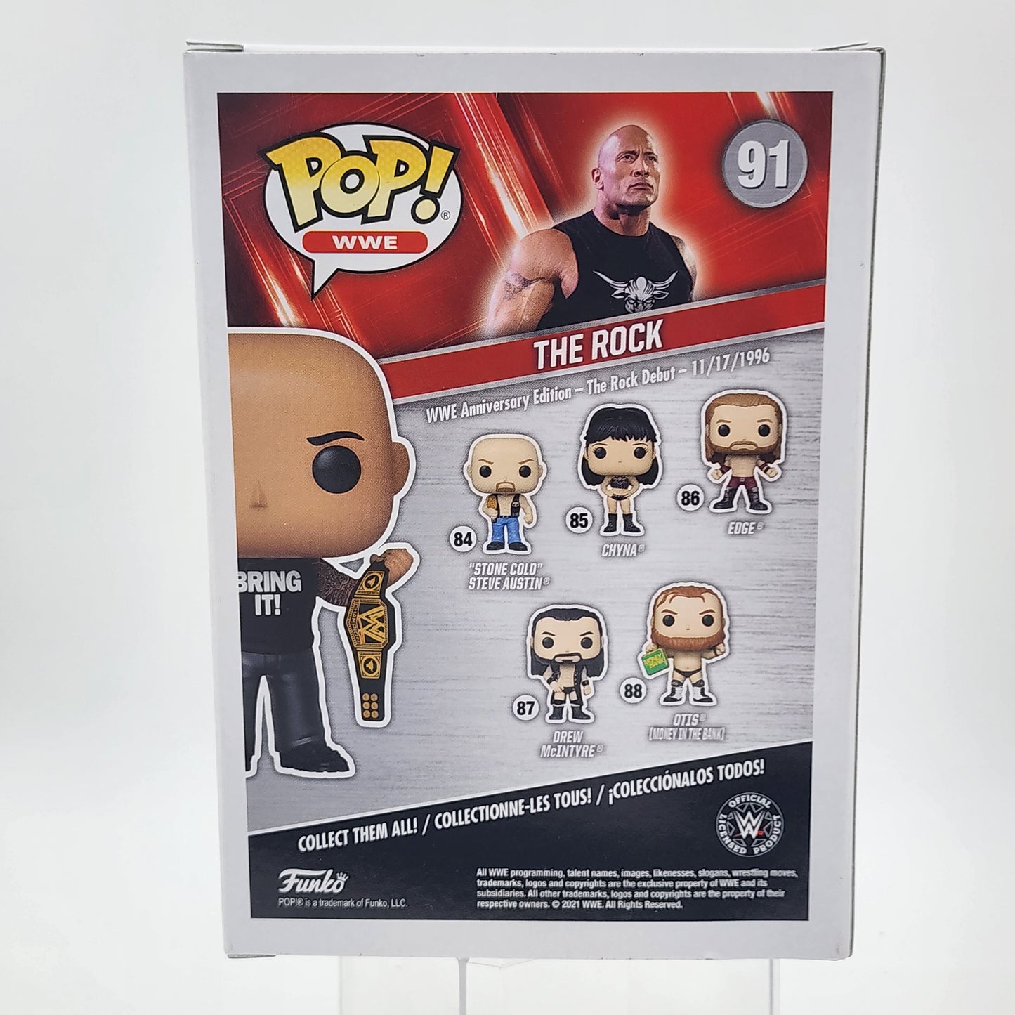 Funko Pop - WWE: The Rock (Bring it) #91