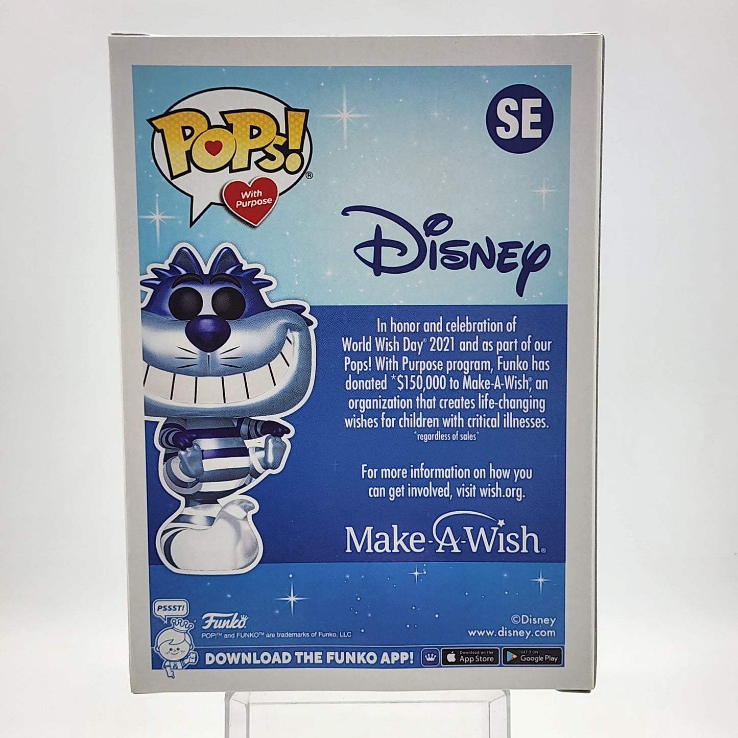 Funko Pop - Disney: Cheshire Cat (Blue Metallic) (Make a Wish) #SE