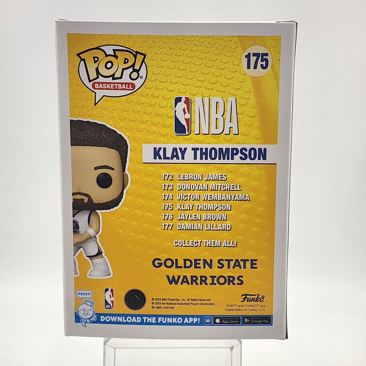 Funko Pop - NBA: Golden State Warriors: Klay Thompson #175