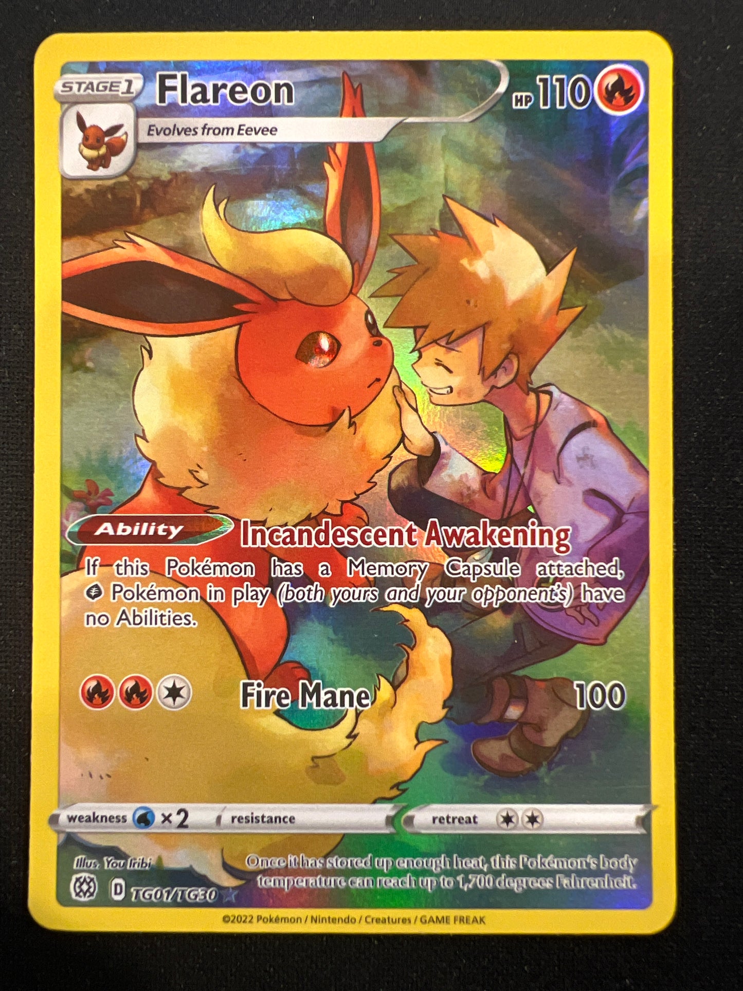 Pokemon Cards: SWSH09 Brilliant Stars Flareon TG01/TG30