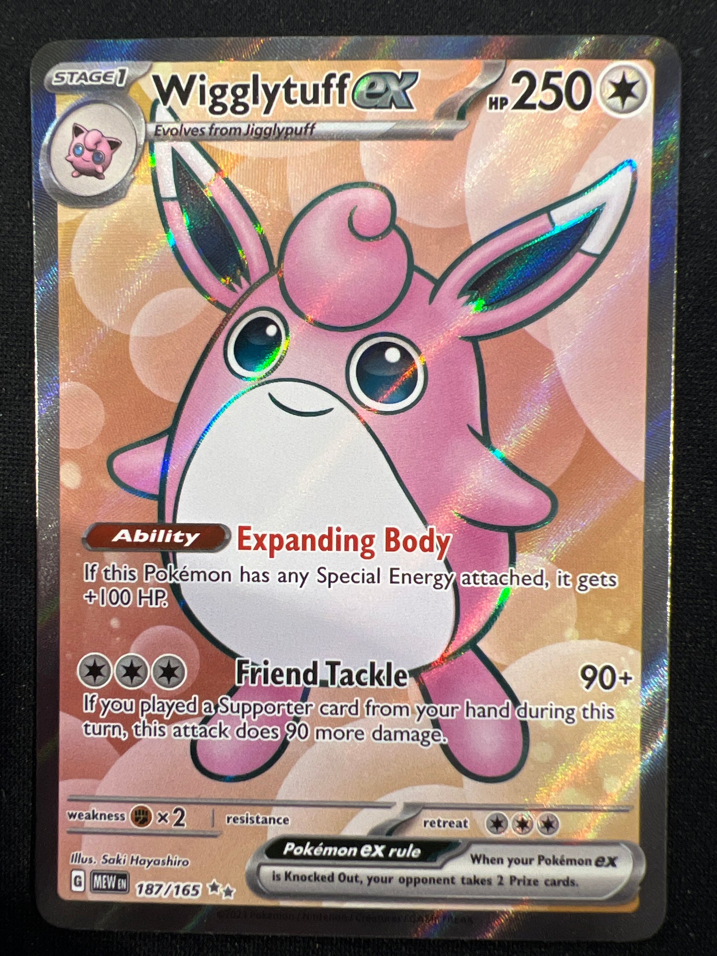 Pokemon Cards: SV 151 Wigglypuff EX 187/165