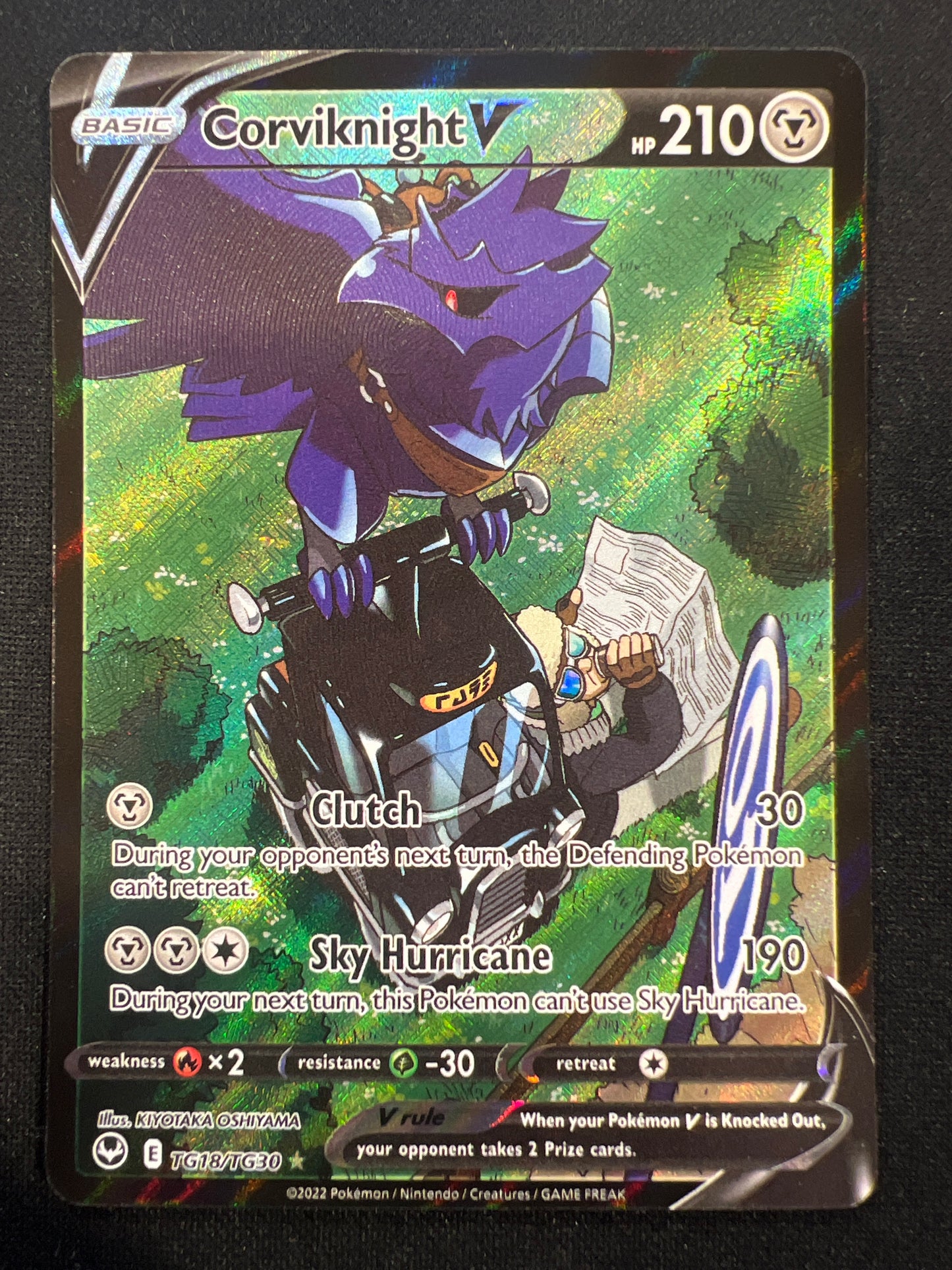 Pokemon Cards: SWSH12 Silver Tempest Corviknight V TG18/TG30