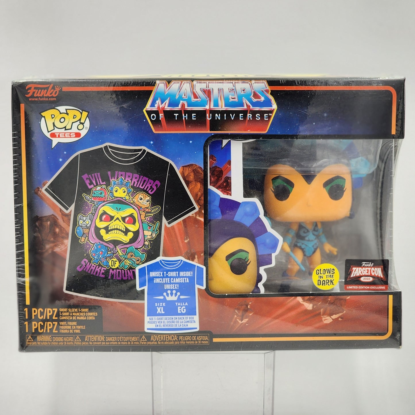 Funko Pop + Tees: Masters of The Universe - Evil Lyn (Glow) (TShirt sz XL)