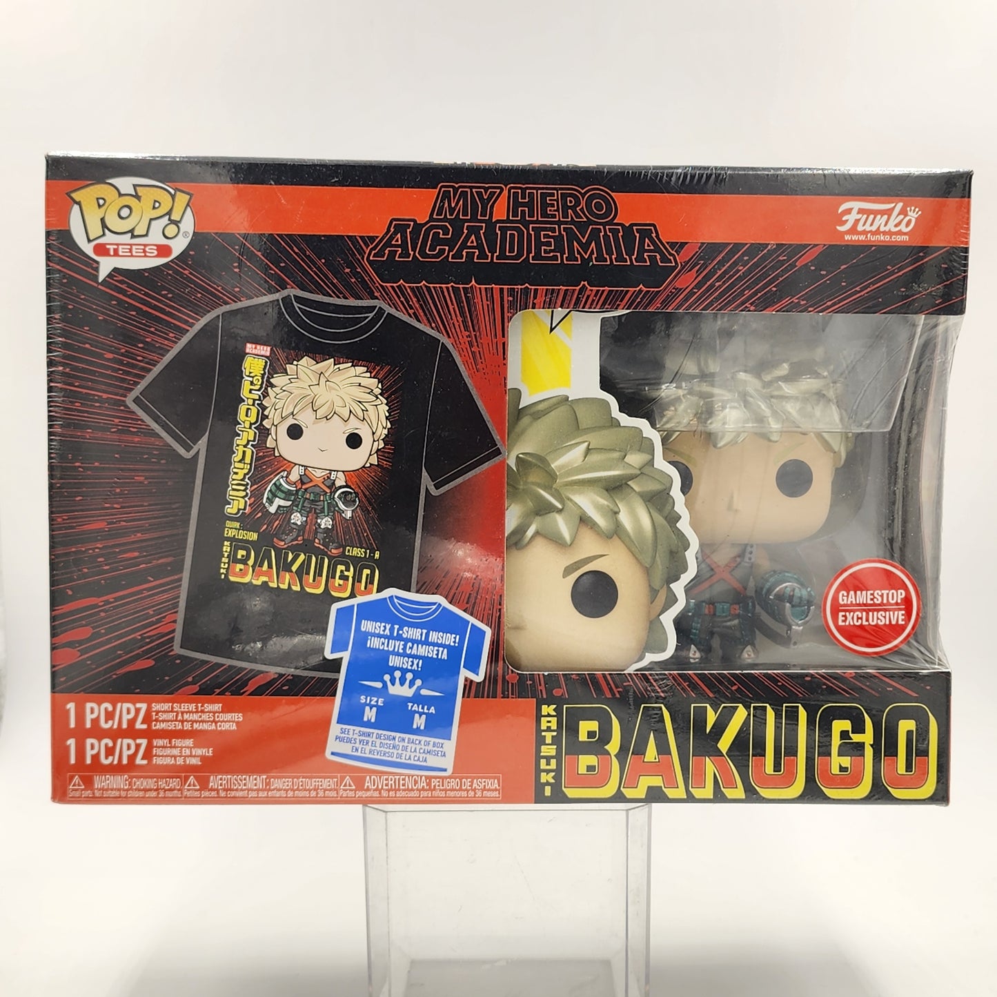 Funko Pop + Tees: My Hero Academia - Katsuki Bakugo (TShirt sz M)