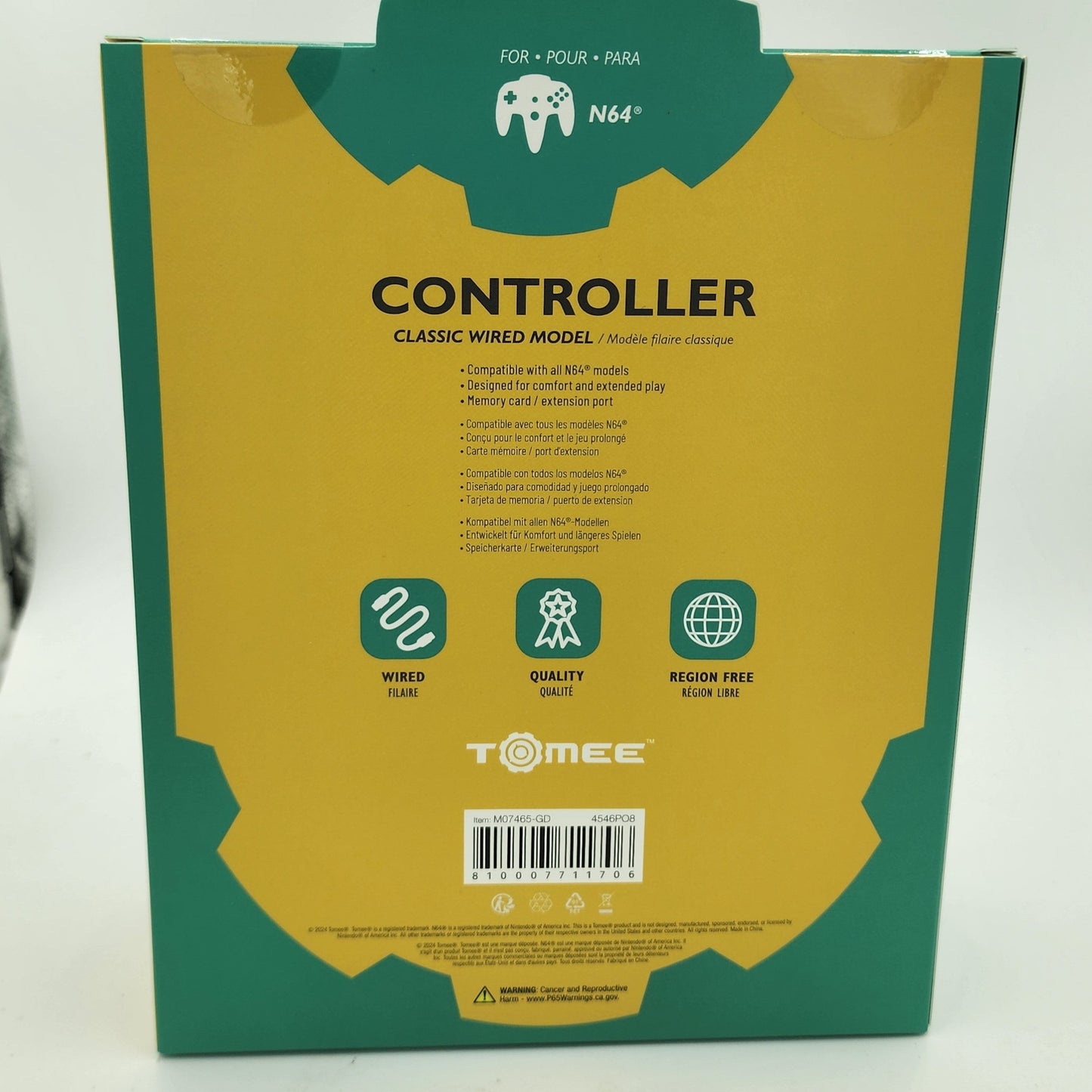 N64: Wired Controller (Gold)