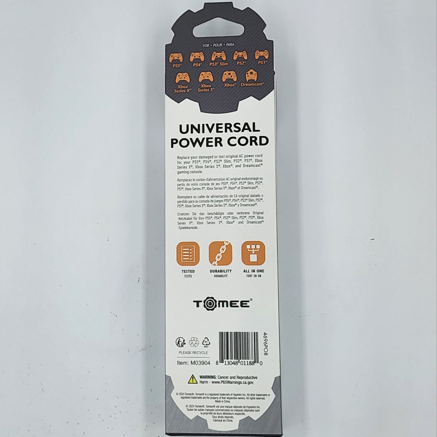 Universal Power Cord - Game Consoles