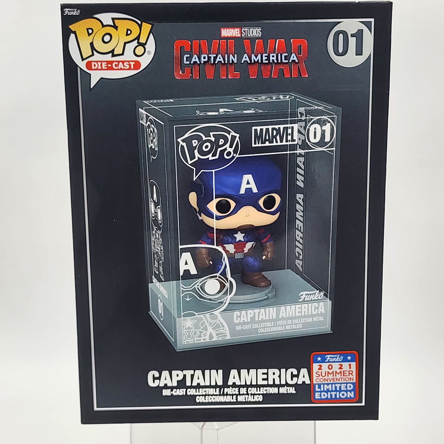 Funko Pop - Civil War: Captain America (Die Cast) (Summer) #01