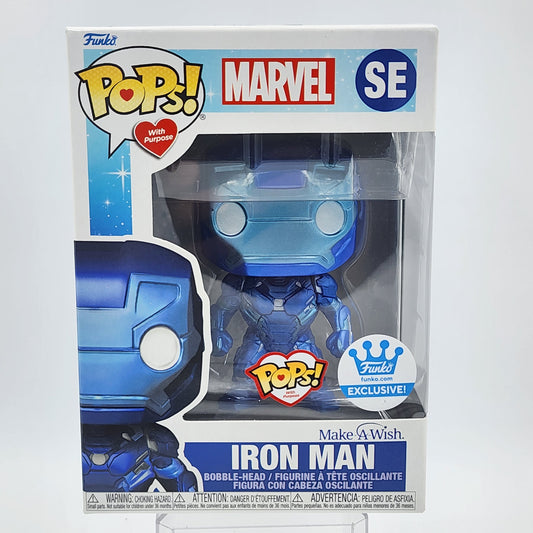 Funko Pop - Iron Man (Blue Metallic) (Make a Wish) #SE