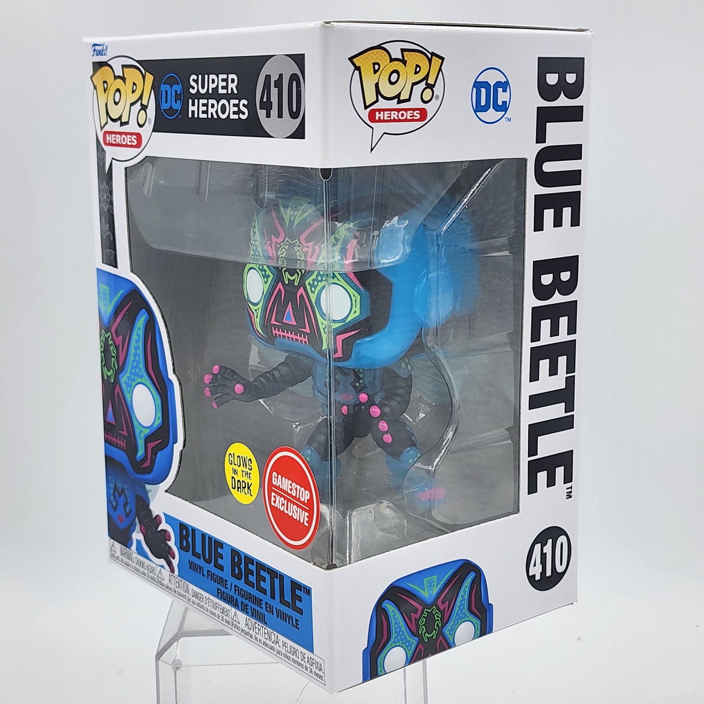 Funko Pop - DC Super Heroes: Blue Beetle (Glow) #410