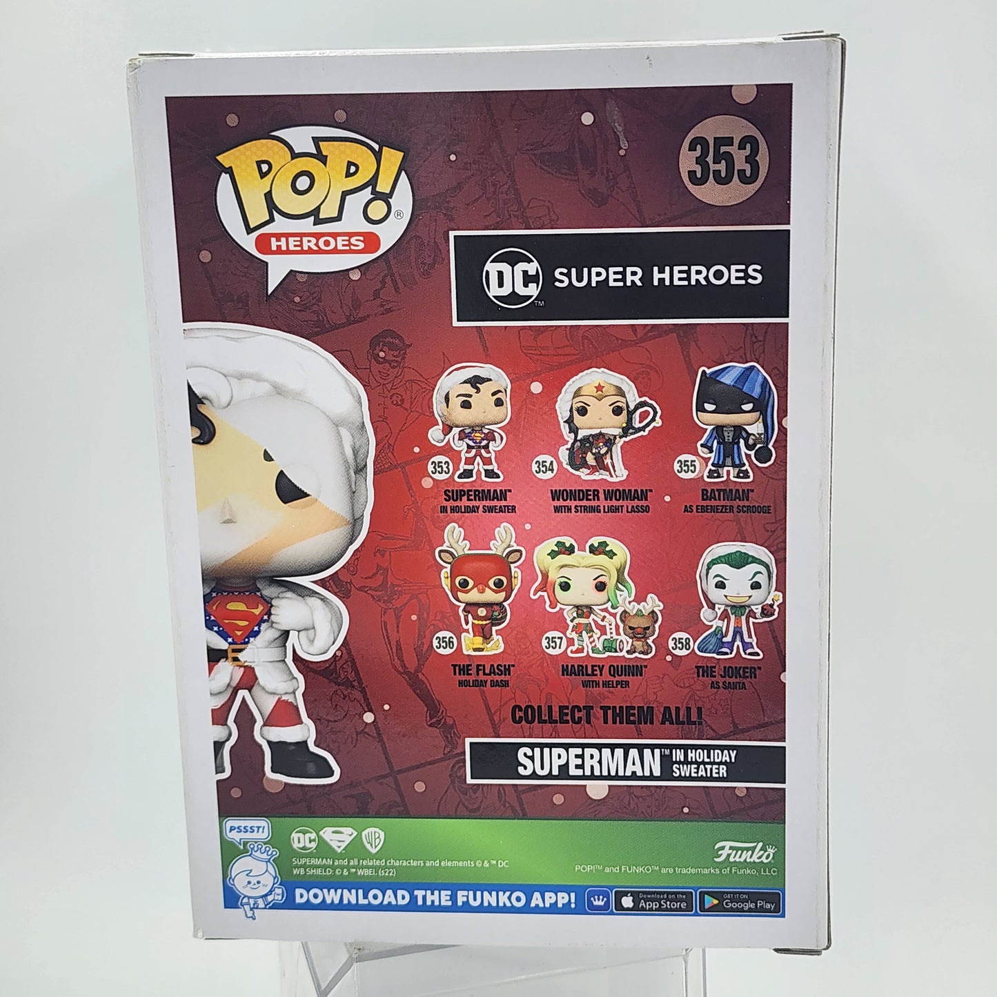 Funko Pop - DC Super Heroes: Superman in Holiday Sweater (DIY) #353