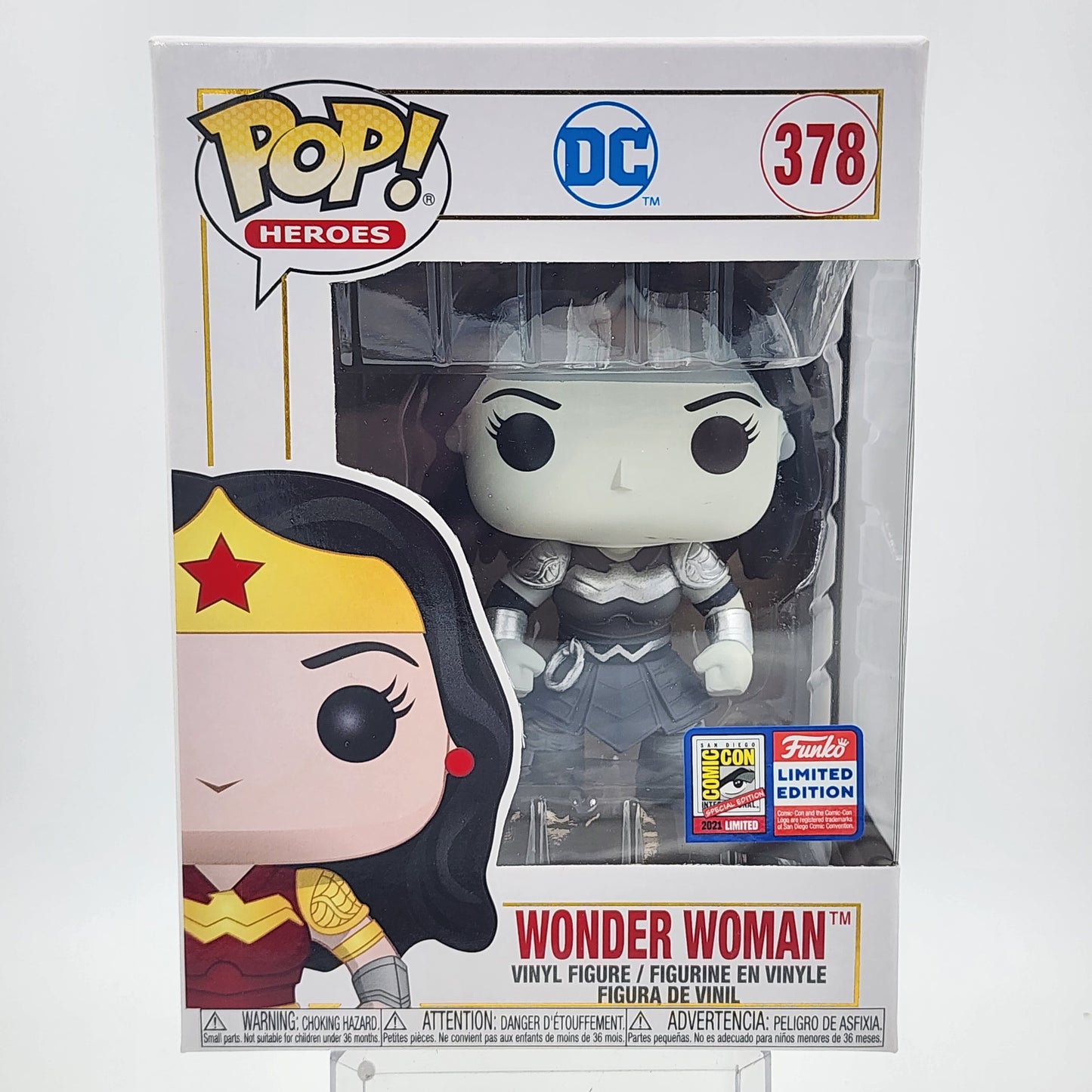 Funko Pop - Wonder Woman (Imperial Palace) (Black & White) #378 (SDCC)