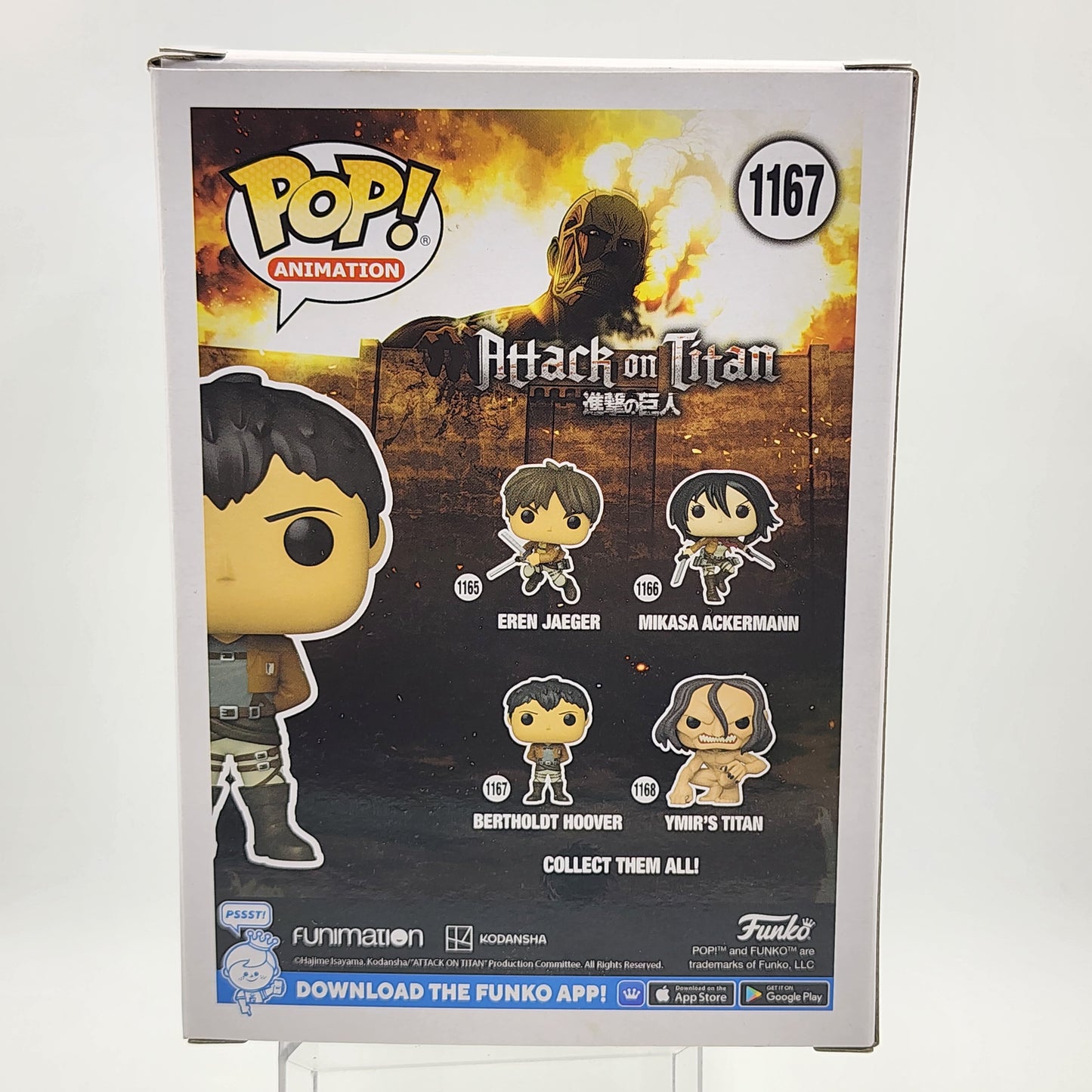 Funko Pop - Attack on Titan: Bertholdt Hoover #1167
