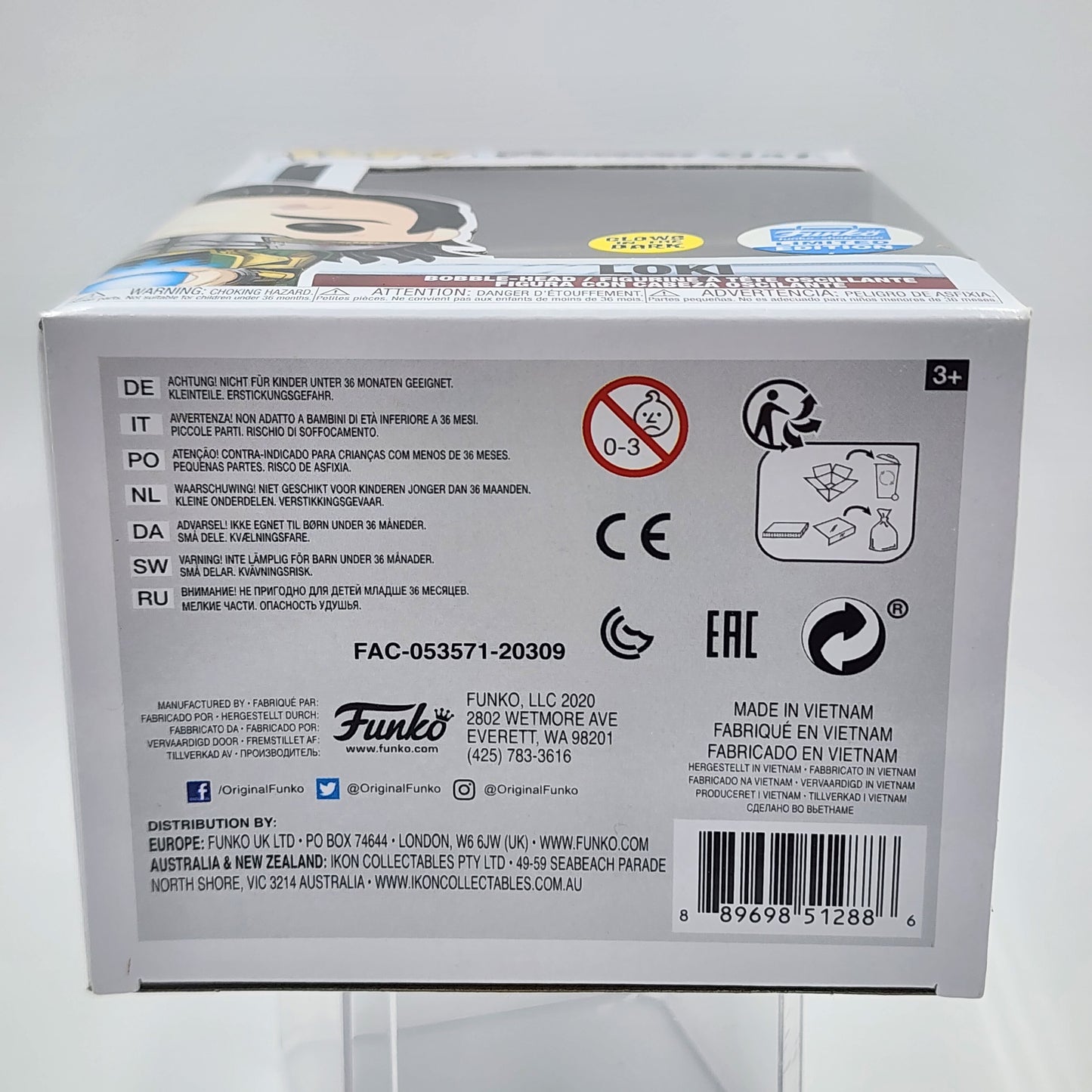 Funko Pop - Avengers Endgame: Loki w/ Tesseract (Glow) #747