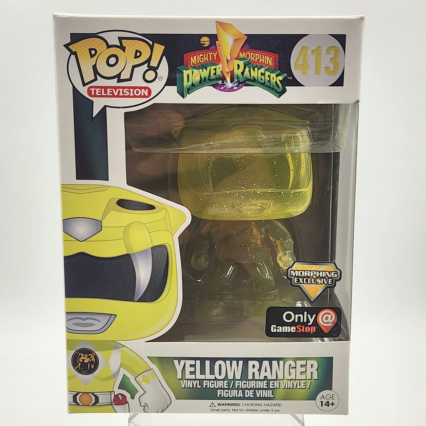 Funko Pop - Power Rangers: Yellow Ranger (Morphing)(Translucent) #413