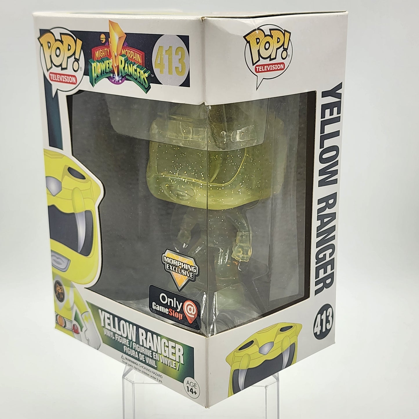 Funko Pop - Power Rangers: Yellow Ranger (Morphing)(Translucent) #413