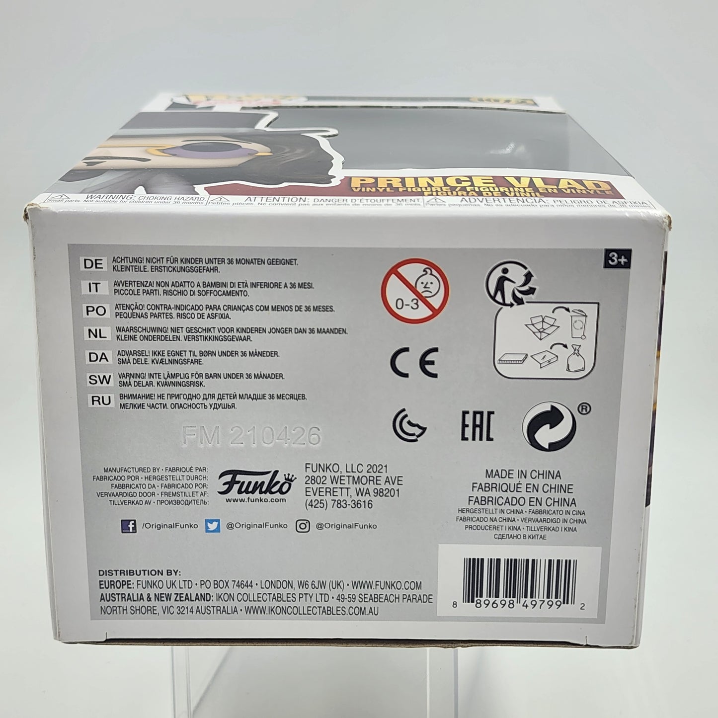 Funko Pop - Bram Stoker’s Dracula : Prince Vlad #1072