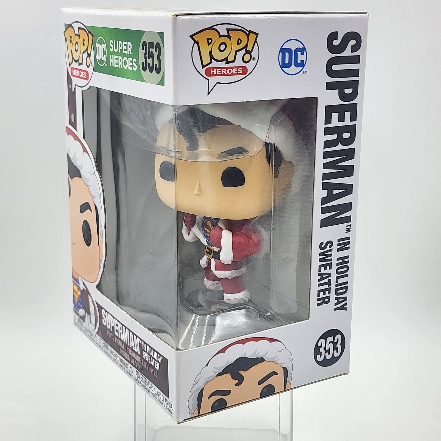 Funko Pop - DC Super Heroes: Superman in Holiday Sweater #353