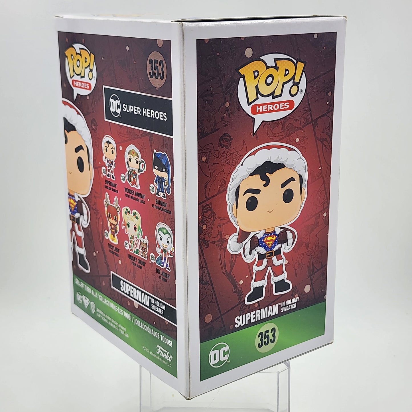Funko Pop - DC Super Heroes: Superman in Holiday Sweater #353