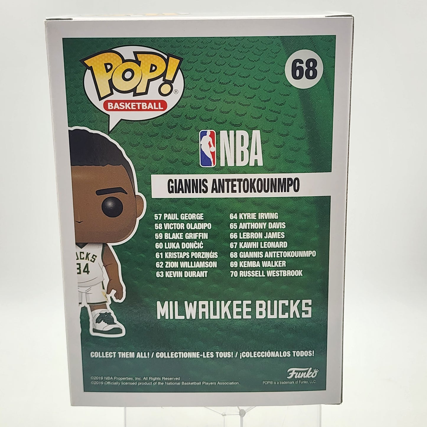 Funko Pop - NBA: Milwaukee Bucks: Giannis Antetokounmpo #68