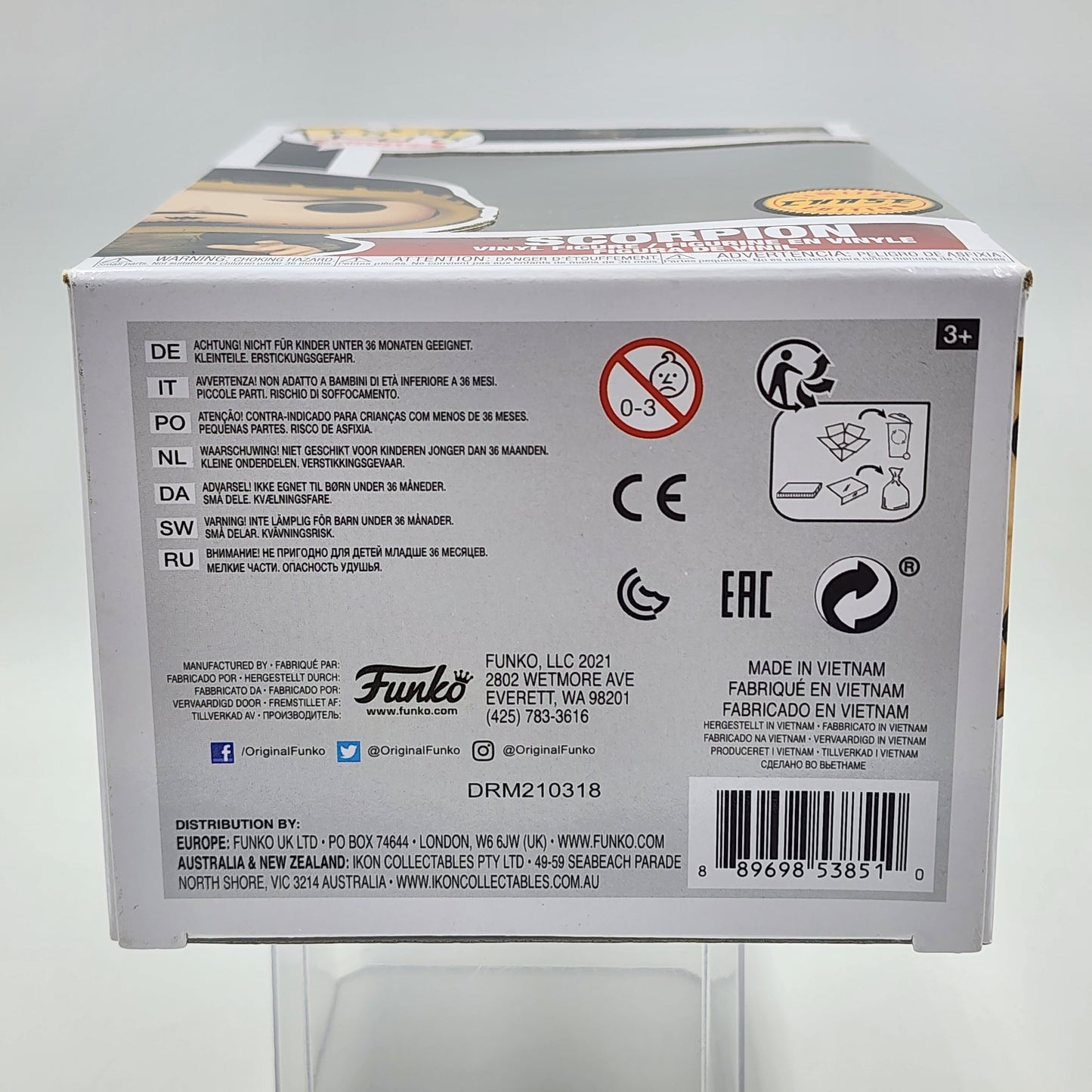 Funko Pop - Mortal Kombat: Scorpion (Chase/Unmasked) #1055