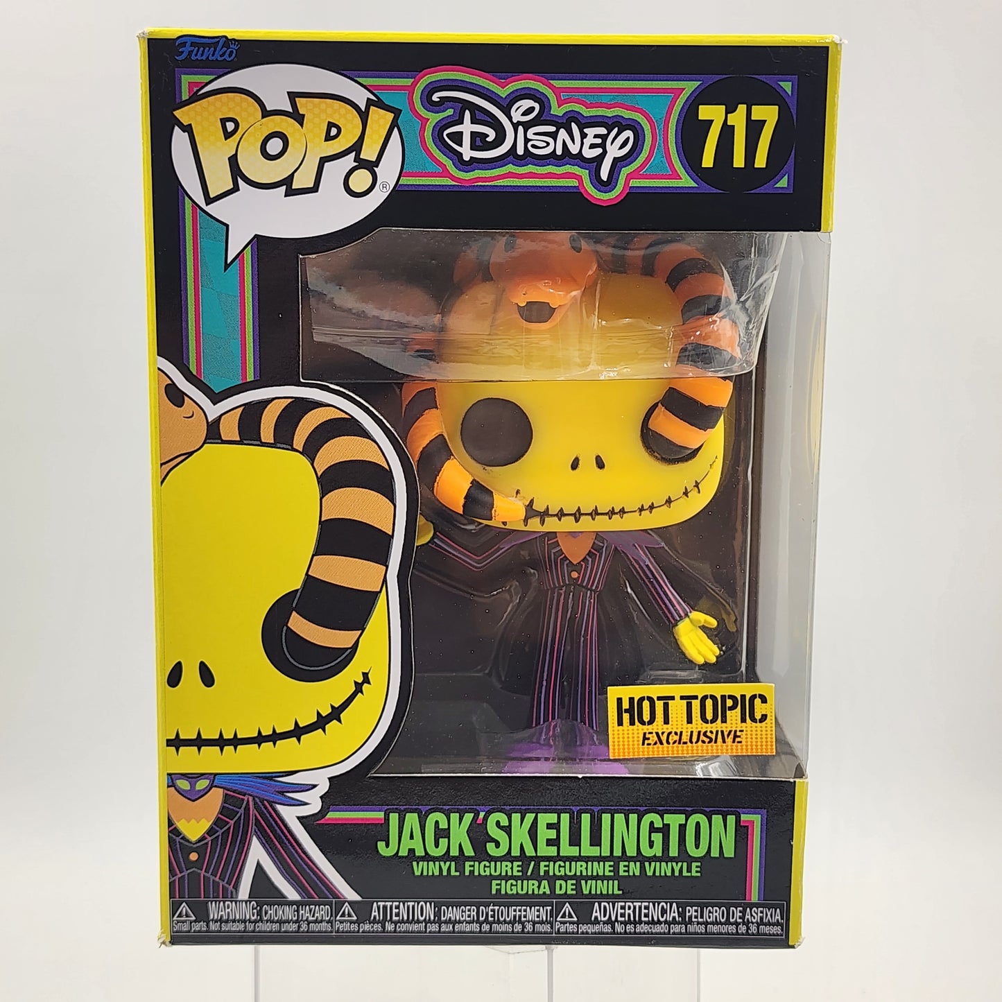 Funko Pop - Nightmare Before Christmas: Jack Skellington with Snake (Blacklight) #717