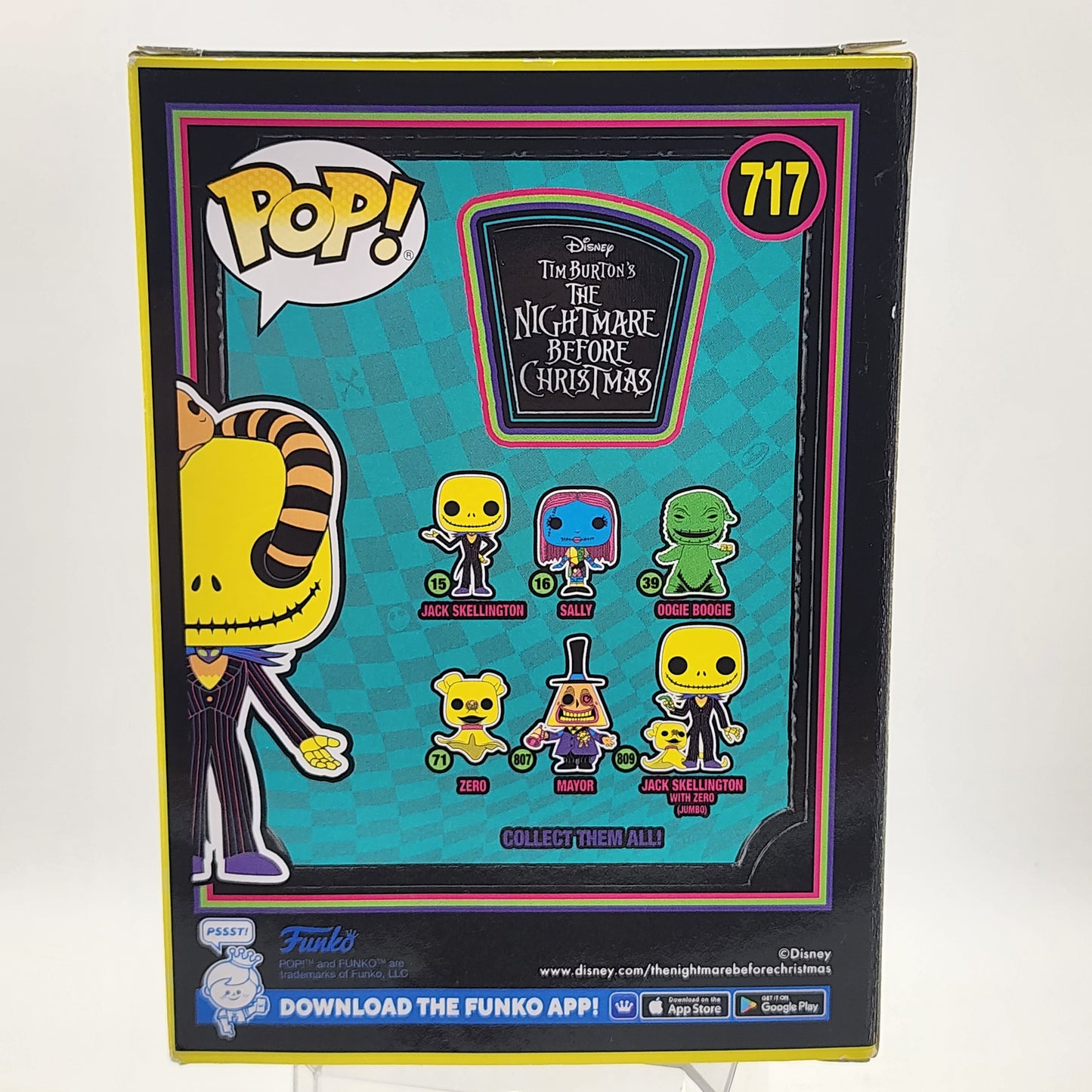 Funko Pop - Nightmare Before Christmas: Jack Skellington with Snake (Blacklight) #717