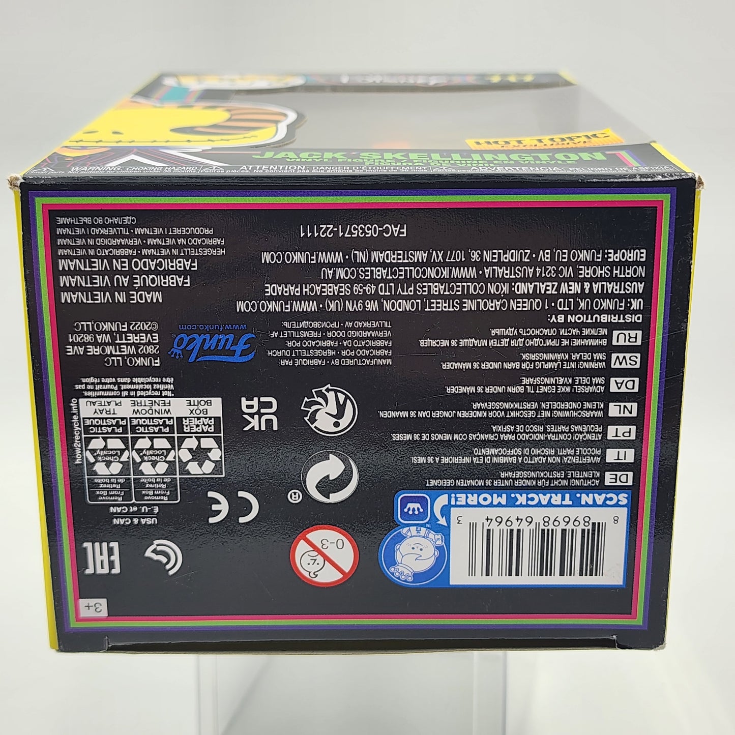 Funko Pop - Nightmare Before Christmas: Jack Skellington with Snake (Blacklight) #717