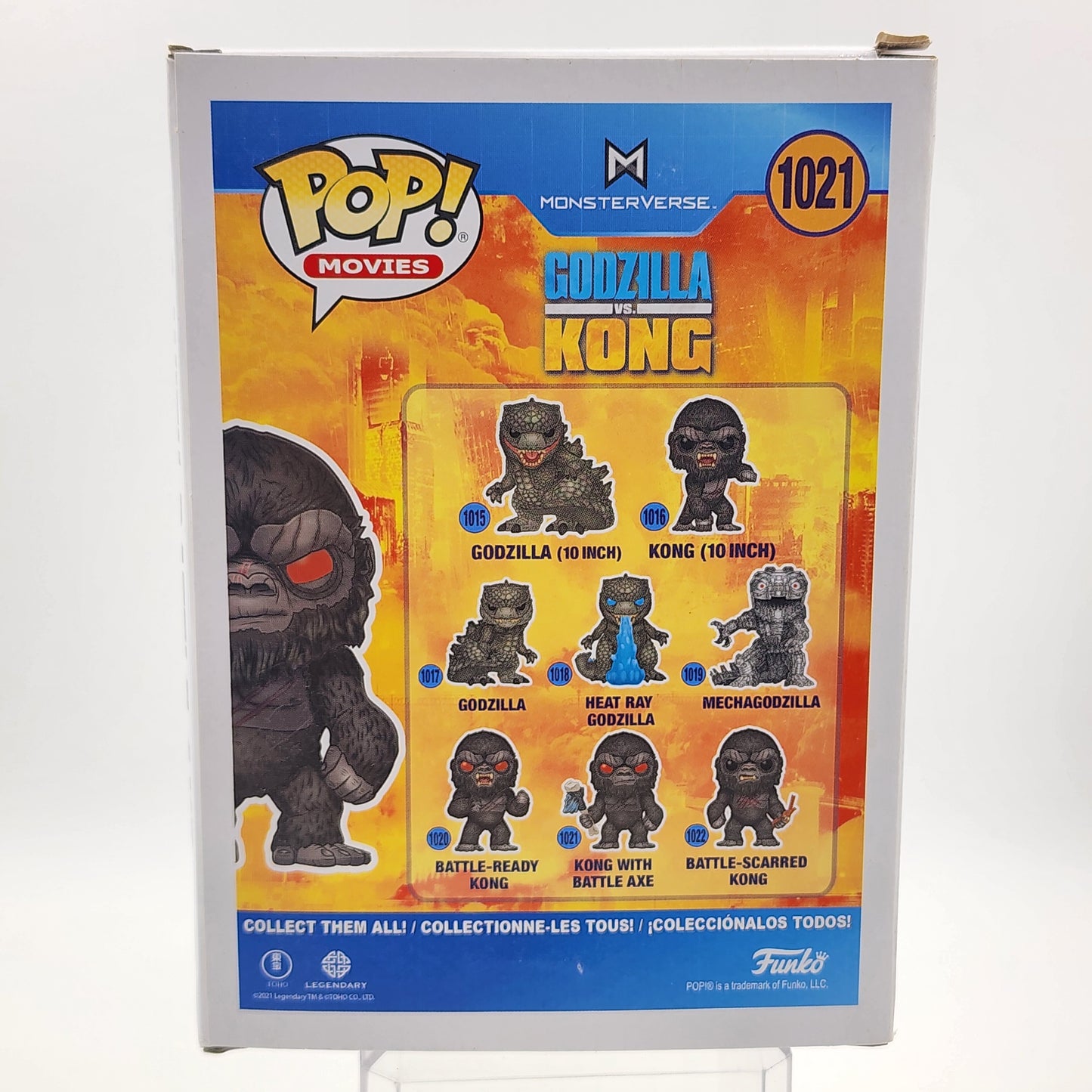 Funko Pop - Godzilla vs Kong: Kong with Battle Axe (Flocked) #1021