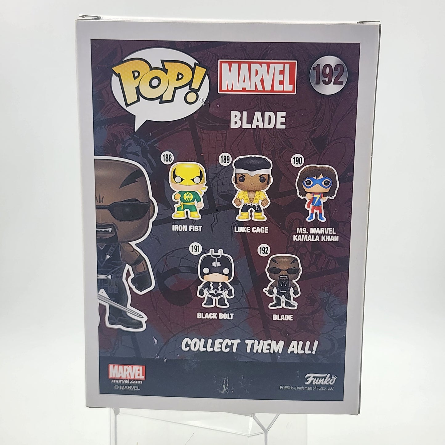 Funko Pop - Marvel: Blade #192 (PX Previews)