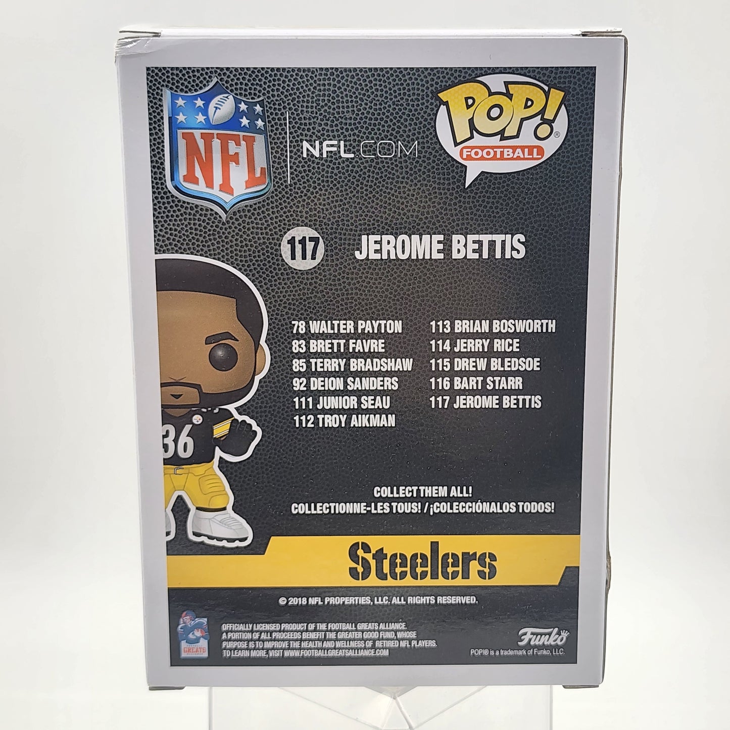 Funko Pop - NFL: Steelers: Jerome Bettis #117