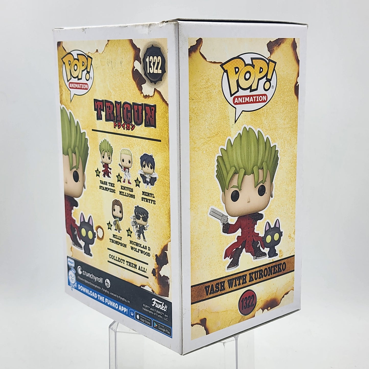 Funko Pop - Trigun: Vash With Kuroneko #1322 (Crunchyroll)