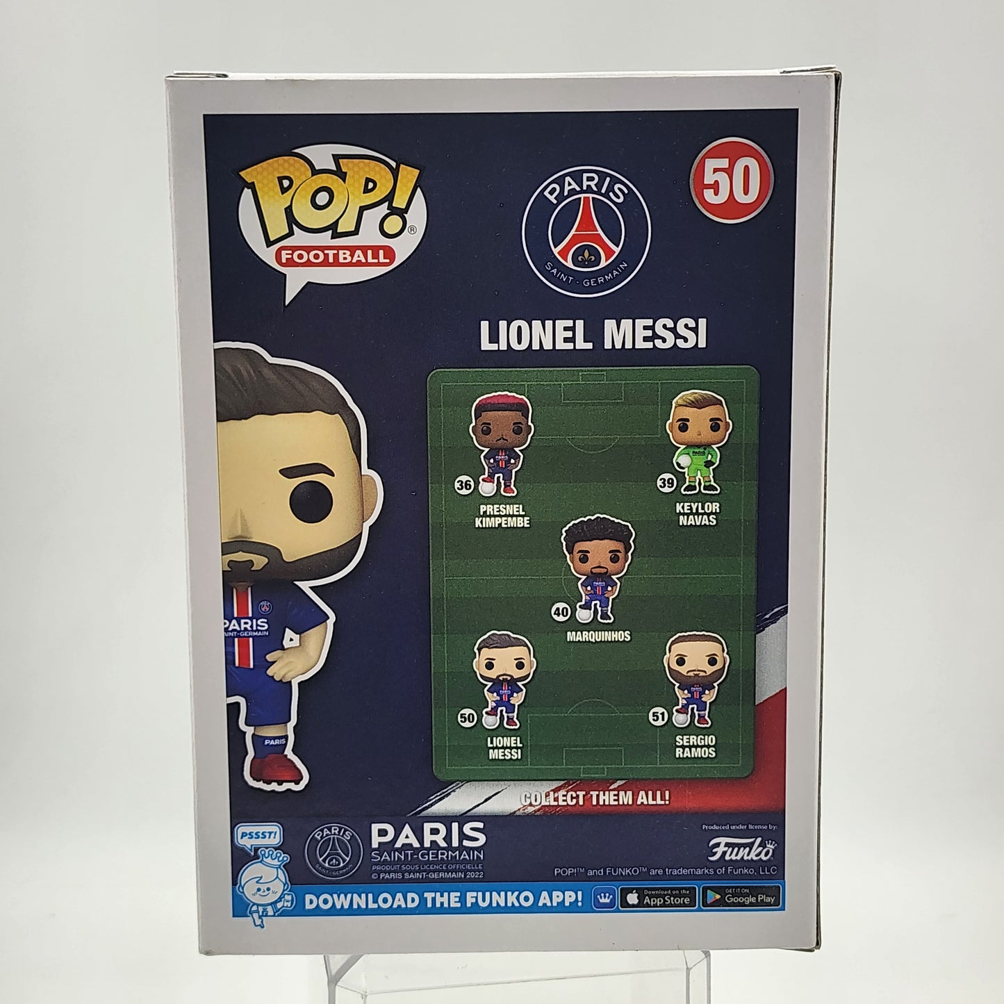 Funko Pop - Football: Paris Saint Germain: Lionel Messi #50