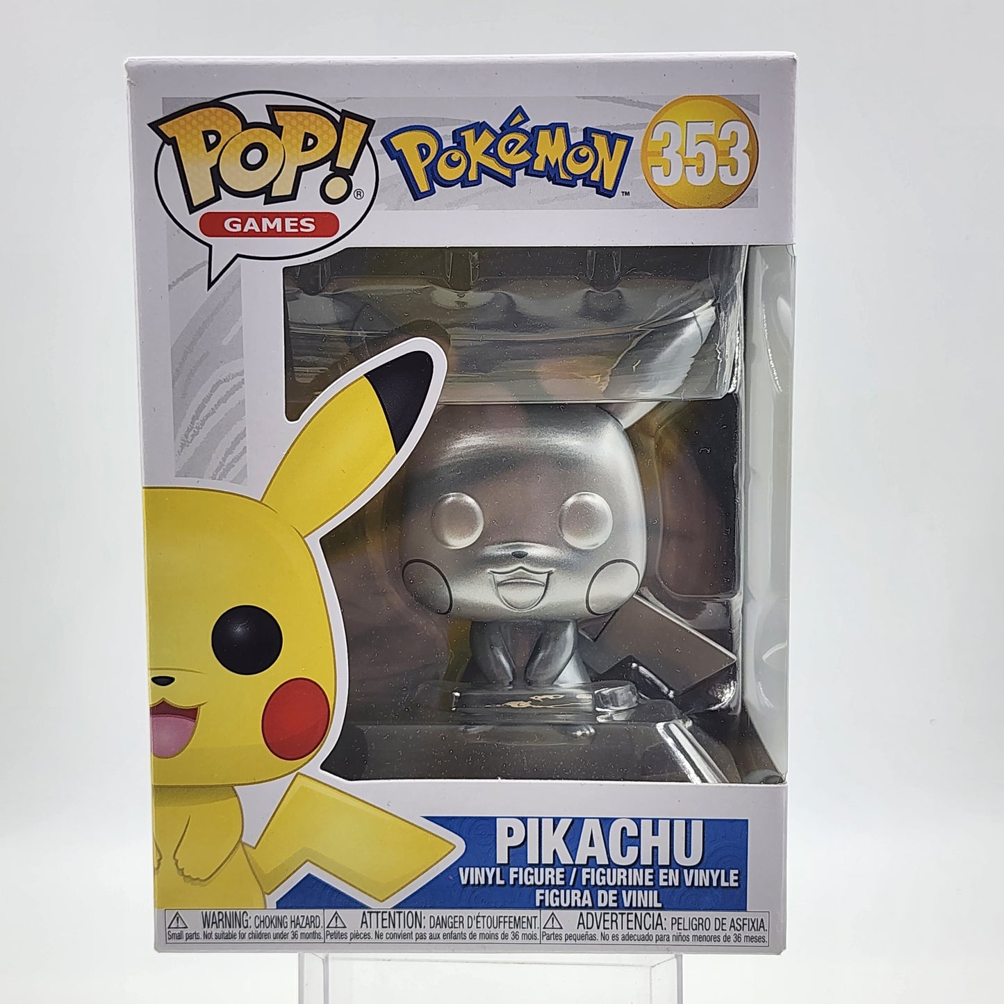 Funko Pop - Pokémon: Pikachu (Silver Metallic) #353