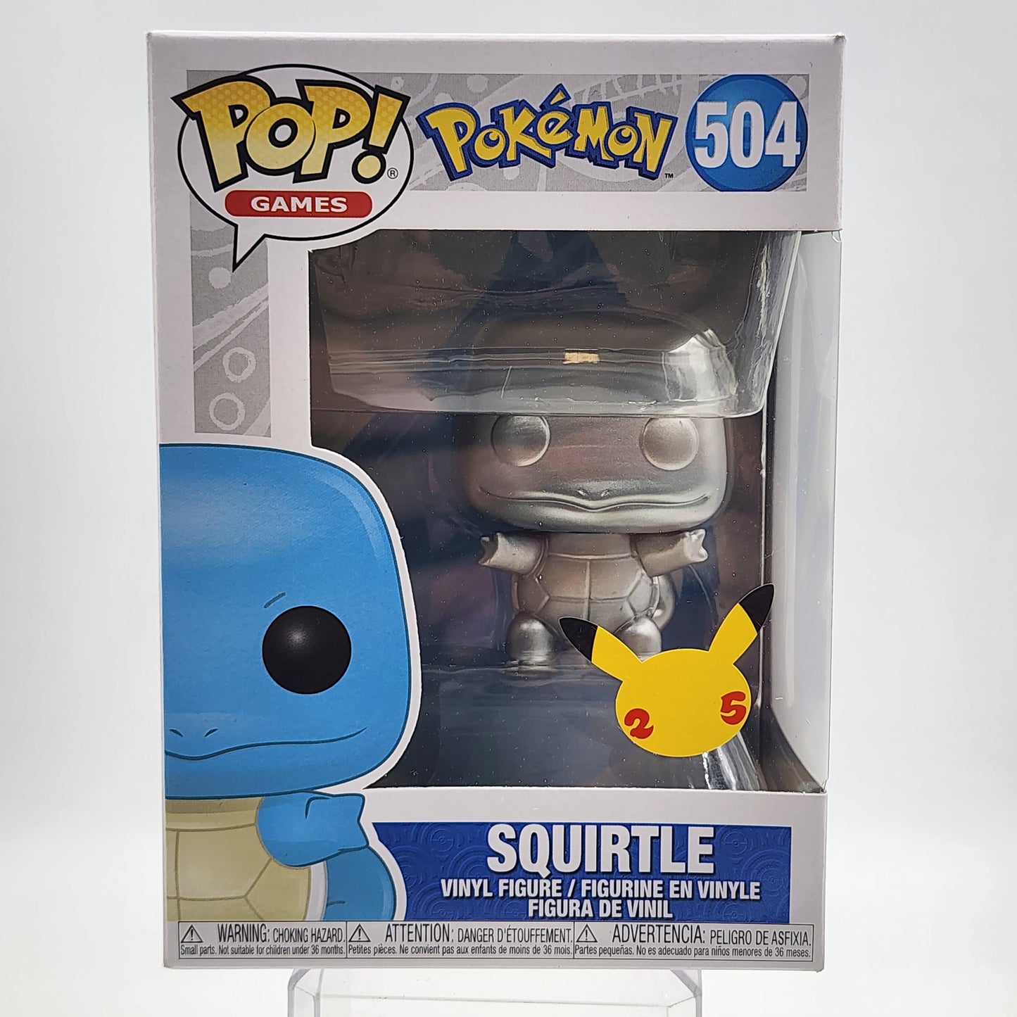 Funko Pop - Pokemon: Squirtle (Silver Metallic) #504