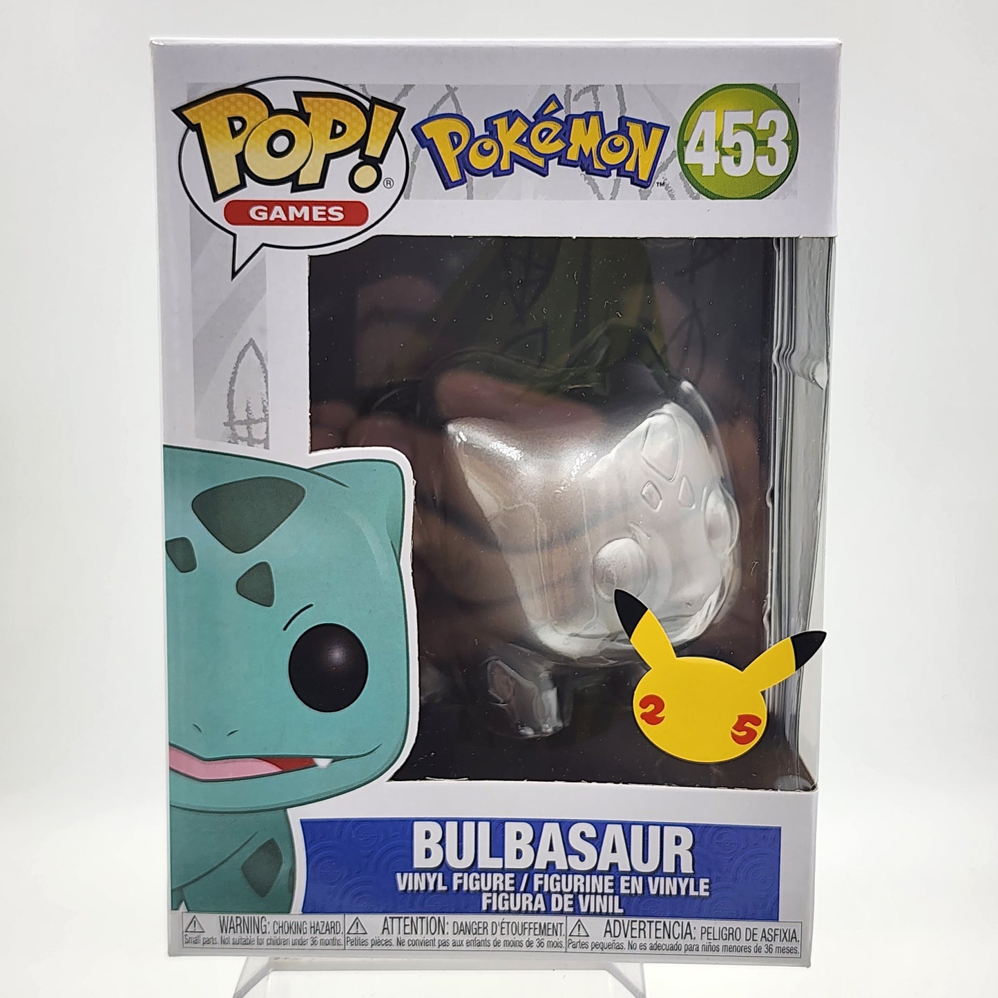 Funko Pop - Pokemon: Bulbasaur (Silver Metallic) #453