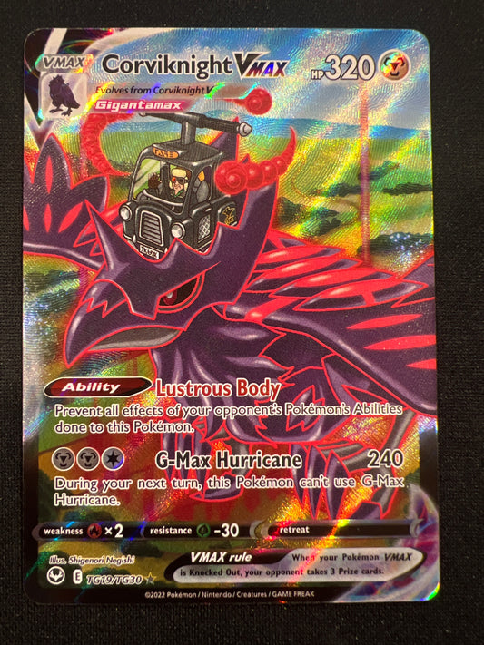Pokemon Cards: SWSH Silver Tempest Corviknight VMAX TG19/TG30