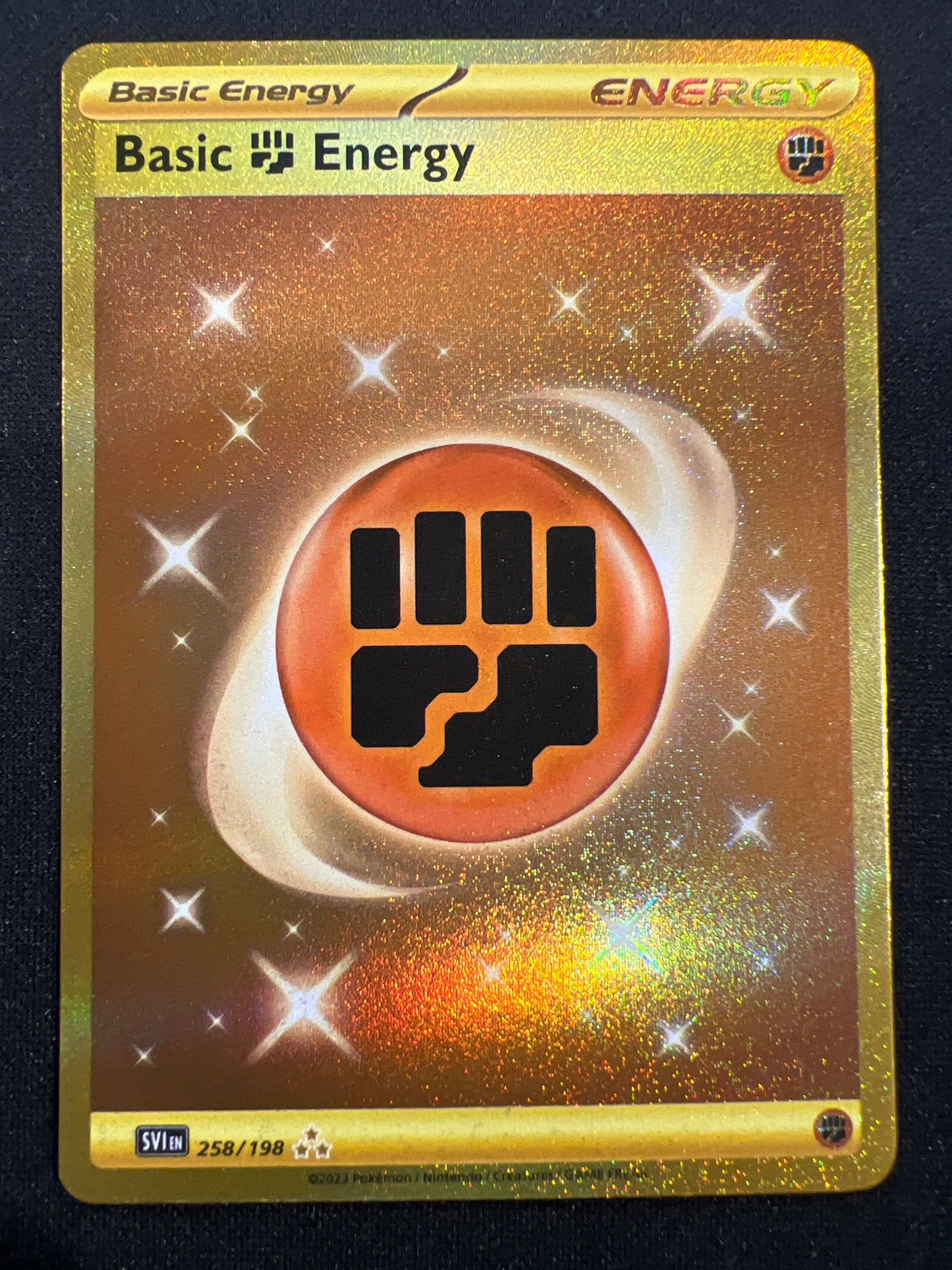 Pokemon Cards: SV01 Scarlet Violet Basic Fighting Energy 258/198