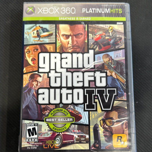 Xbox 360: Grand Theft Auto: IV (Platinum Hits)