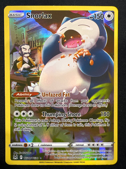 Pokemon Cards: SWSH11 Lost Origin Snorlax TG10/TG30