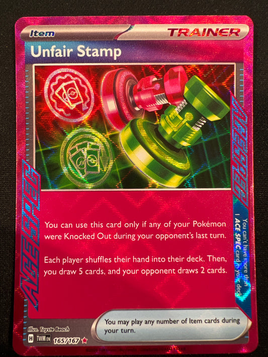 Pokemon Cards: SV06 Twilight Masquerade Unfair Stamp 165/167