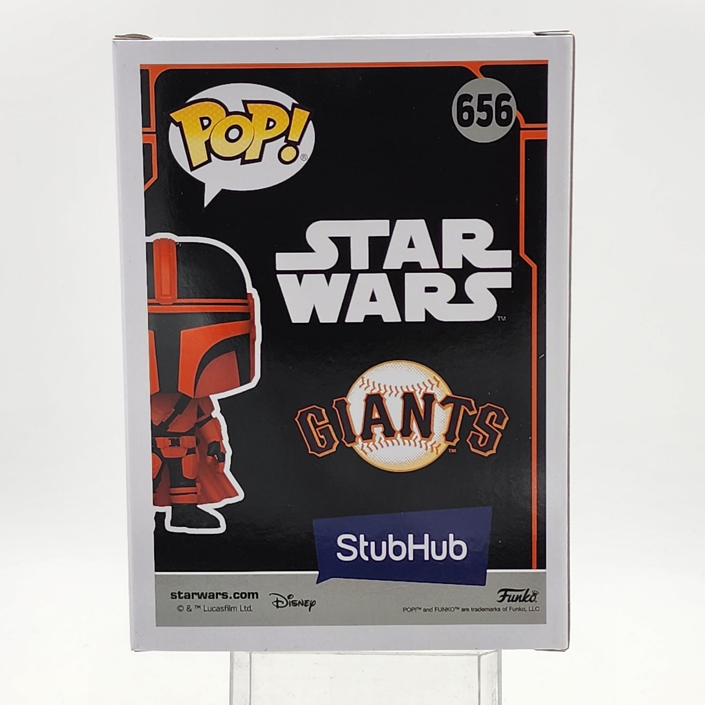 Funko Pop - Star Wars: The Mandalorian (Orange/Black)(SF Giants/Star Wars Day) #656