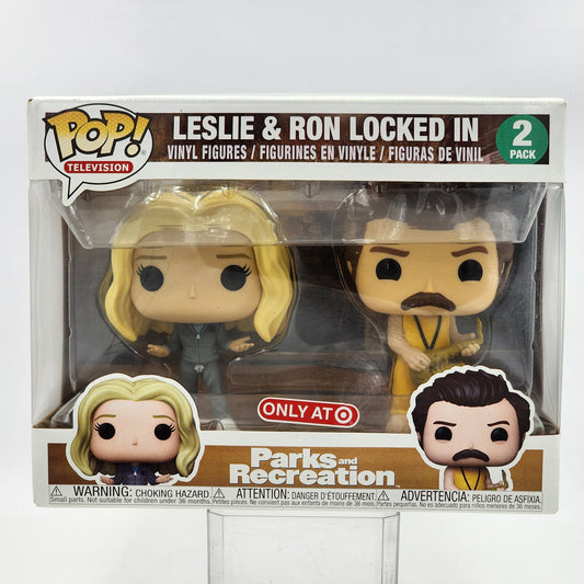 Funko Pop - Parks & Recreation: Leslie & Ron Locked In (2-Pack)
