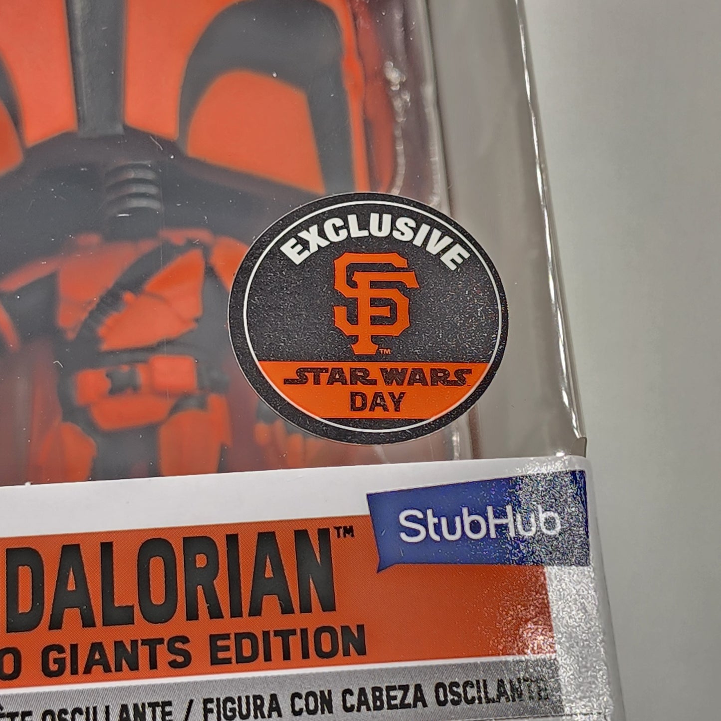 Funko Pop - Star Wars: The Mandalorian (Orange/Black)(SF Giants/Star Wars Day) #656