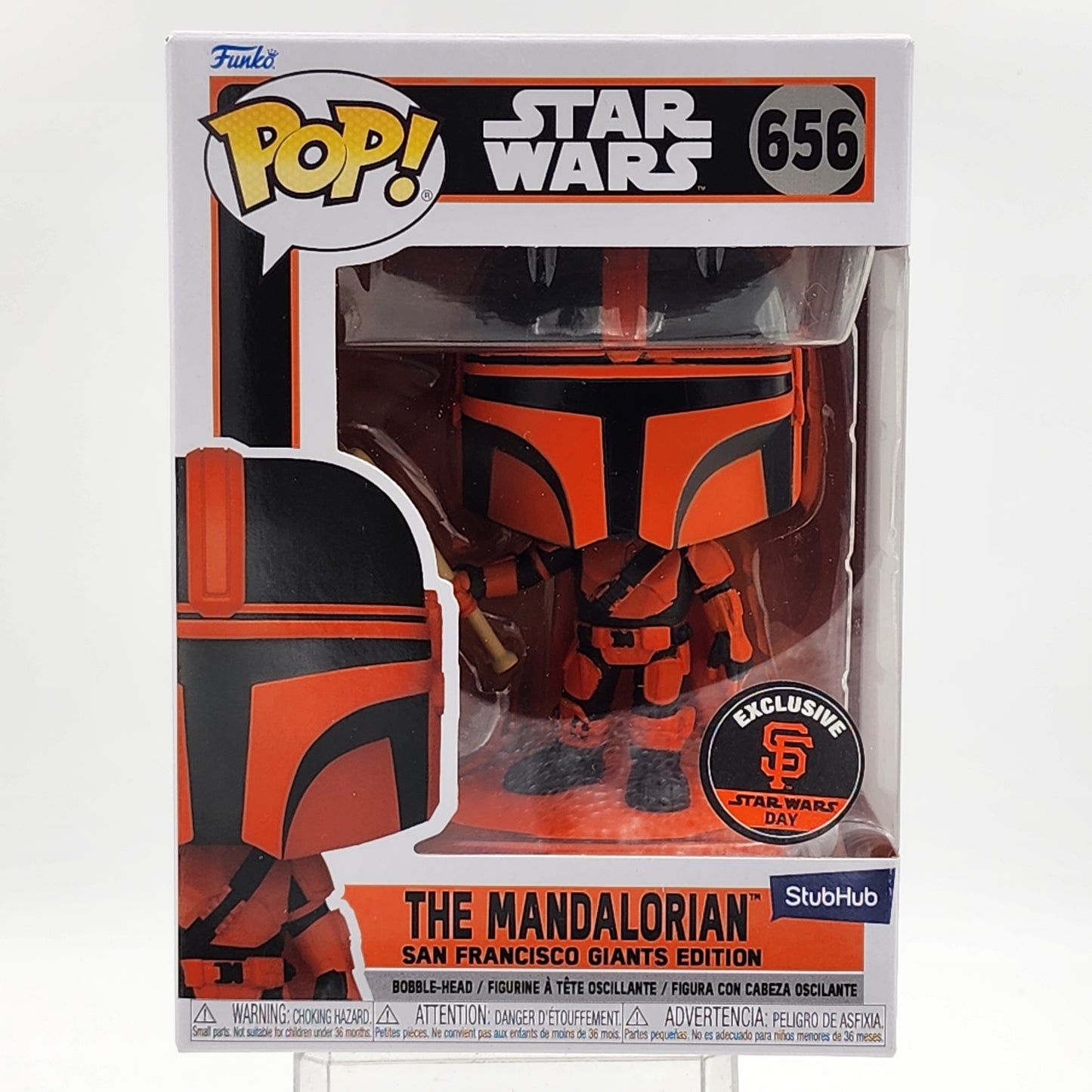 Funko Pop - Star Wars: The Mandalorian (Orange/Black)(SF Giants/Star Wars Day) #656